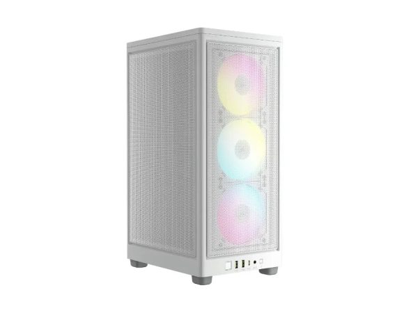 Corsair 2000D RGB Airflow 3xfans mITX White PC Case