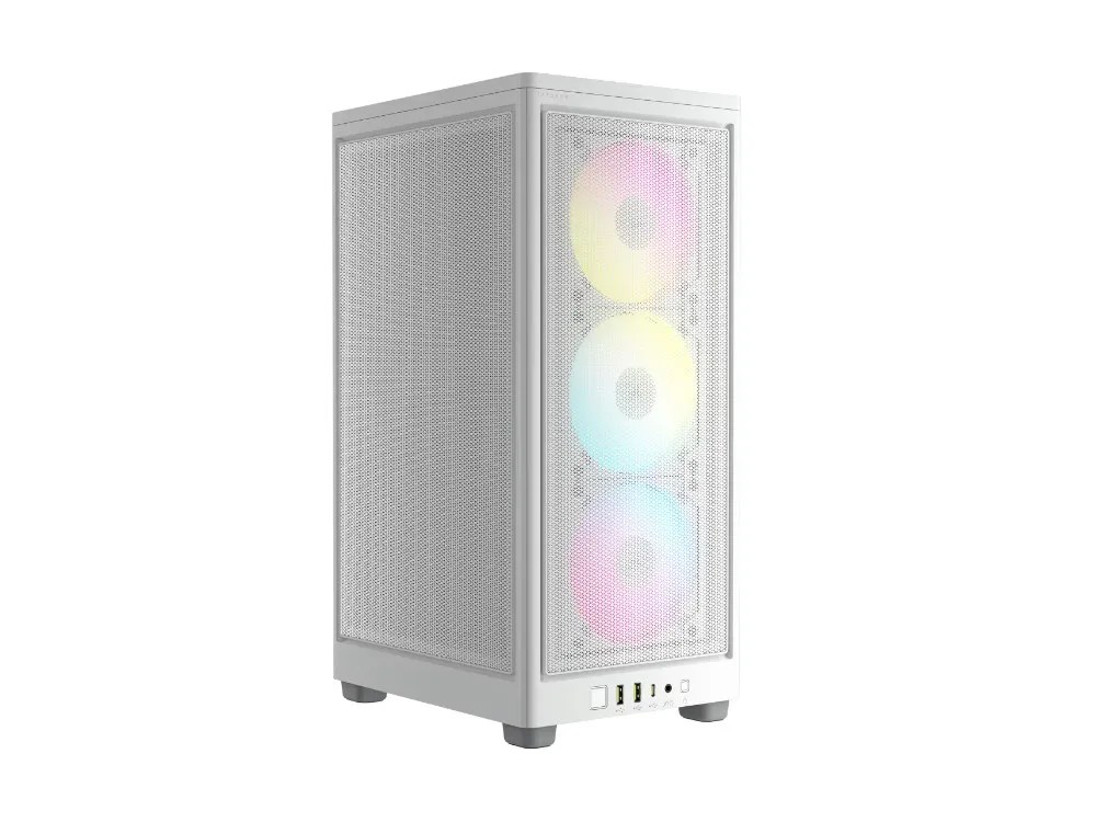 Corsair 2000D RGB Airflow 3xfans mITX White PC Case