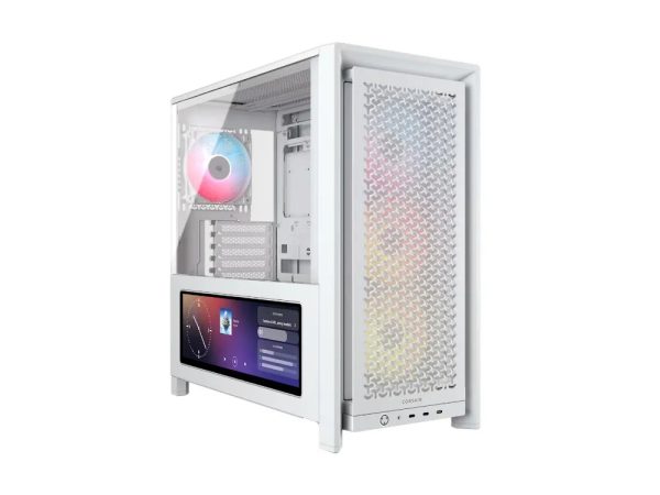 Corsair Frame 4000D LCD RS Window 4xfans E-ATX White PC Case