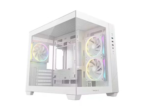 DeepCool CG330 3F ARGB Window 3xfans mATX White PC Case