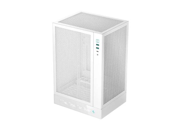 DeepCool CH170 Digital 0xfans mITX White PC Case
