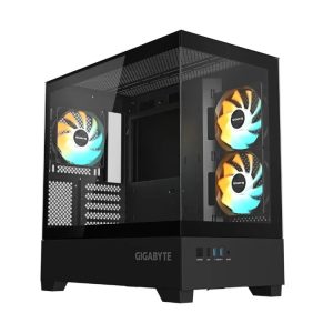 Gigabyte C201 Panoramic Window 3xfan mATX PC Case
