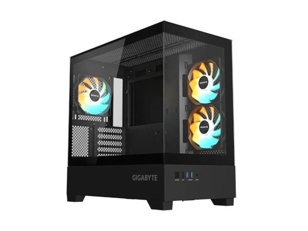 Gigabyte C201 Panoramic Window 3xfan mATX PC Case
