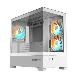 Gigabyte C201 Panoramic Ice Window 3xfan mATX PC Case