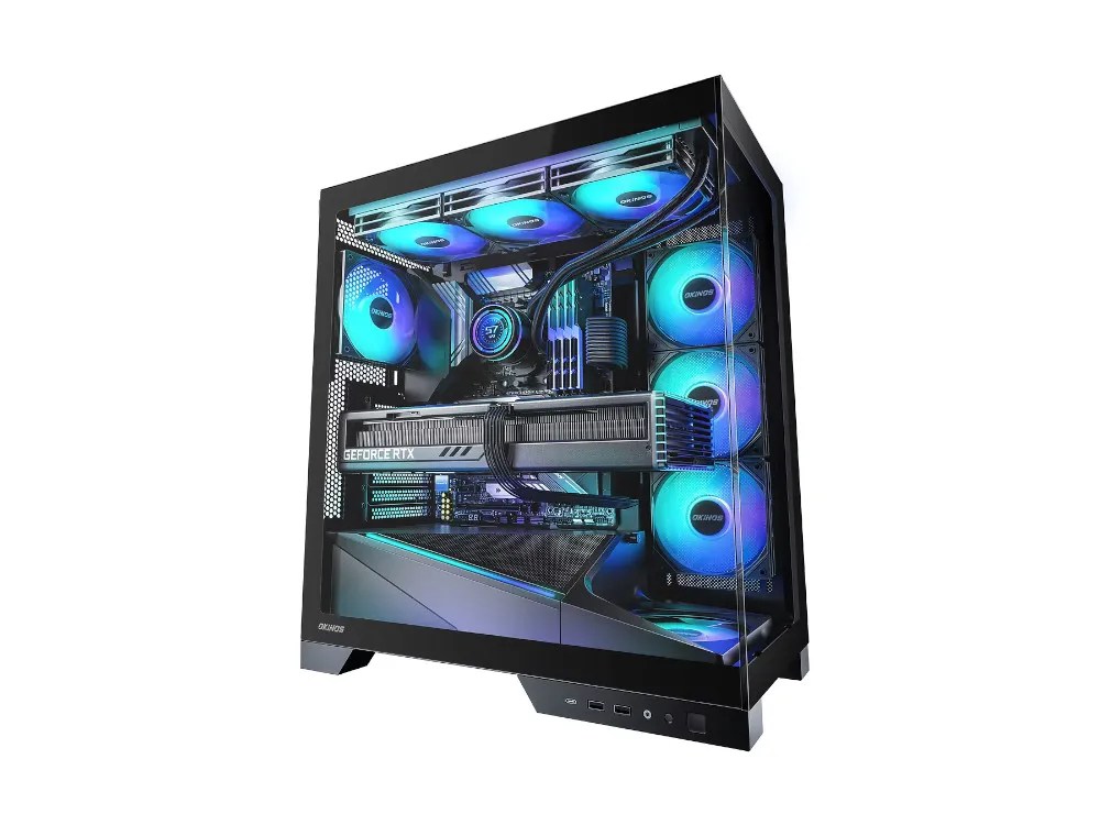 OKINOS Aqua 9 ARGB Window 5xfan ATX PC Case