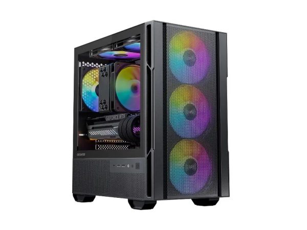 OKINOS Cypress 3 ARGB Window 4xfan mATX PC Case