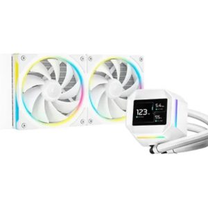 Liquid CPU Cooler – DeepCool LM240 WH with LCD screen 240mm AIO