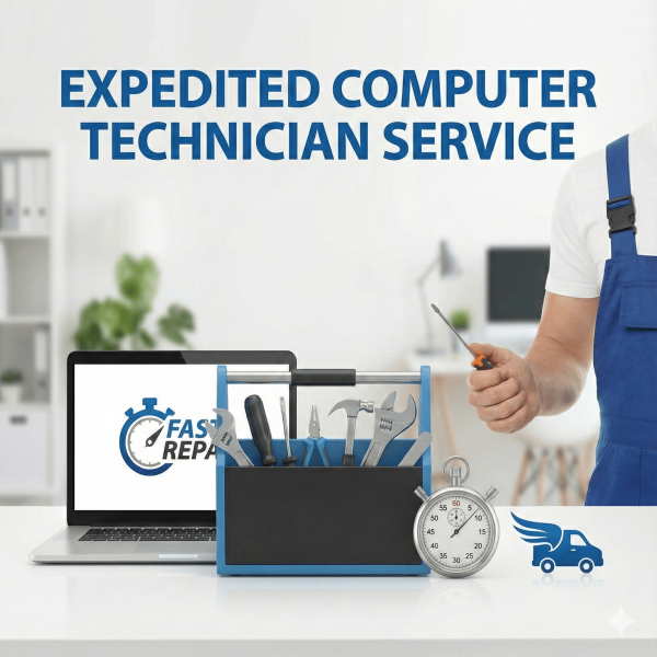 Expedited computer technician service