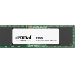 1TB Gen4 5000MB/s 4500MB/s R/W 80 TBW | Crucial E100 NVMe M.2 SSD