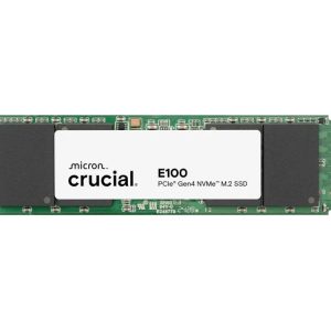 2TB Gen4 5000MB/s 4500MB/s R/W 100 TBW | Crucial E100 NVMe M.2 SSD