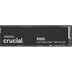 2TB Gen5 10000MB/s 8700MB/s R/W 600 TBW | Crucial P510 NVMe M.2 SSD