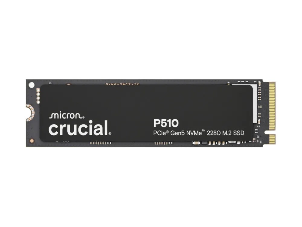 2TB Gen5 10000MB/s 8700MB/s R/W 600 TBW | Crucial P510 NVMe M.2 SSD