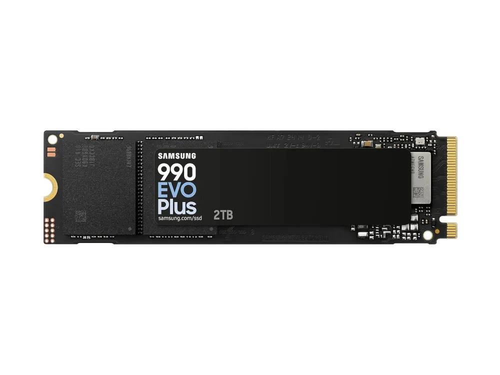 2TB Gen4 7250MB/s 6300MB/s R/W 1200 TBW | Samsung 990 Evo Plus NVMe M.2 SSD