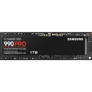 1TB Gen4 7450MB/s 6900MB/s R/W 600 TBW | Samsung 990 Pro NVMe M.2 SSD