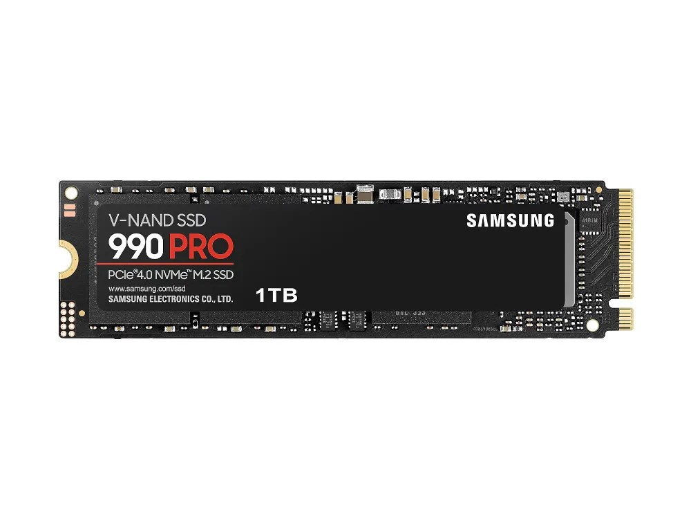 1TB Gen4 7450MB/s 6900MB/s R/W 600 TBW | Samsung 990 Pro NVMe M.2 SSD