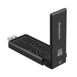Simplecom NW812 AX1800 Dual Band WiFi 6 USB Adapter with Foldable Antenna