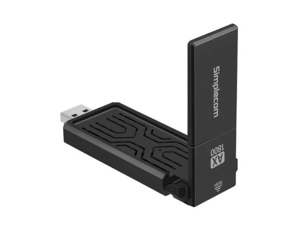 Simplecom NW812 AX1800 Dual Band WiFi 6 USB Adapter with Foldable Antenna