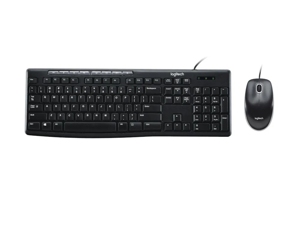 Logitech MK200 Wired Keyboard Mouse Combo