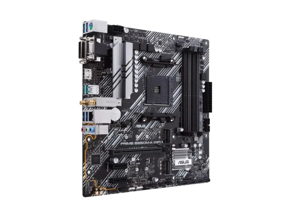 MSI B550M-A WiFi II Motherboard (DDR4 RAM support + WiFi/Bluetooth)