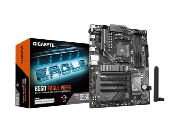 Gigabyte B550 Eagle WIFI6 Motherboard (DDR4 RAM support + WiFi/Bluetooth)