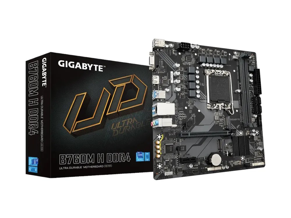 Gigabyte B760M H DDR4 Motherboard (DDR4 RAM support)