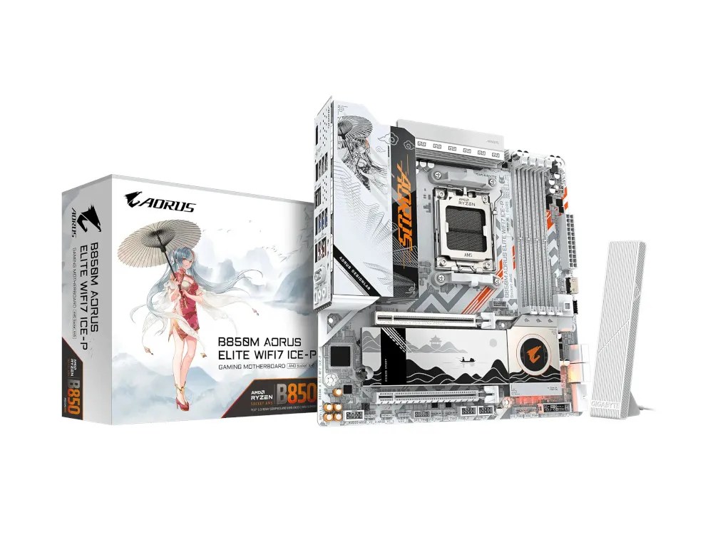 Gigabyte B850M Aorus Elite WIFI7 ICE-P Motherboard