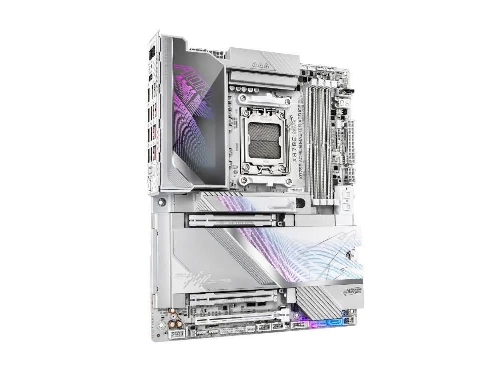 Gigabyte X870E AORUS MASTER X3D Ice Motherboard