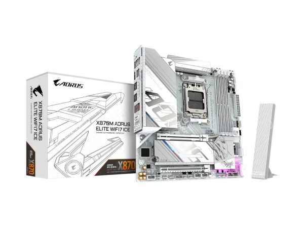 Gigabyte X870M Aorus Elite WIFI7 Ice Motherboard