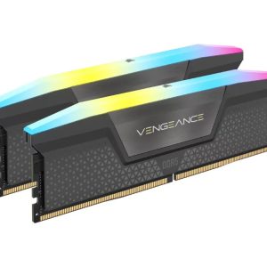 16GB (2x8GB) DDR5 – Corsair Vengeance RGB 5200MHz CL40 Grey AMD EXPO Desktop RAM