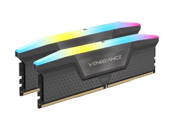 16GB (2x8GB) DDR5 – Corsair Vengeance RGB 5200MHz CL40 Grey AMD EXPO Desktop RAM