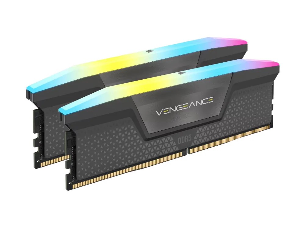 64GB (2x32GB) DDR5 – Corsair Vengeance RGB 6000MHz CL40 Desktop RAM