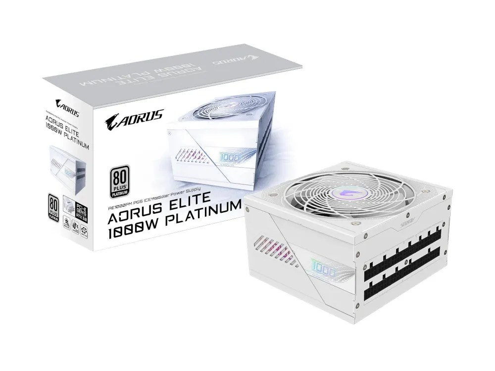 1000W Platinum – Gigabyte Aorus Elite GP-AE1000PM PG5 ICE Platinum PSU