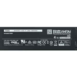 1TB Gen4 7000MB/s 6000MB/s R/W 600 TBW | YMTC ZHITAI Ti600 NVMe M.2 SSD