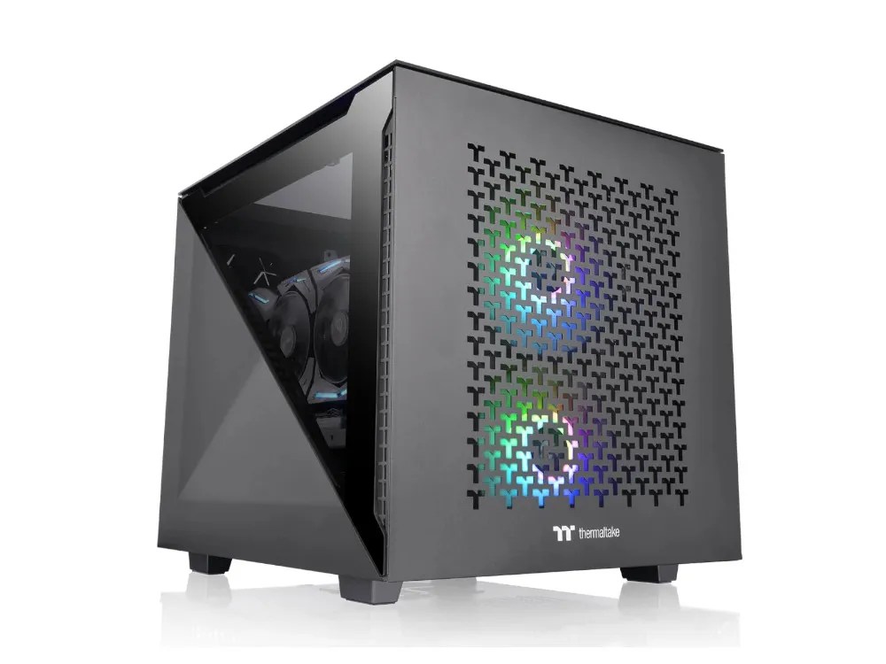 Thermaltake Divider 200 TG Air Micro Chassis Window 2xfans mATX PC Case