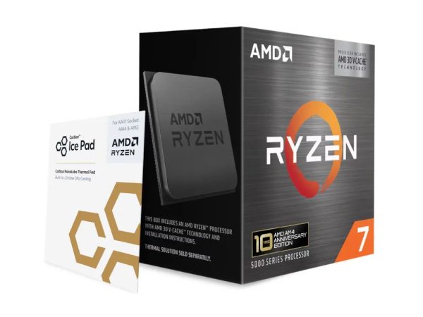 AMD Ryzen 7 5800X3D CPU 10th Anniv | 8 Cores | Max 4.5 GHz | No Cooler