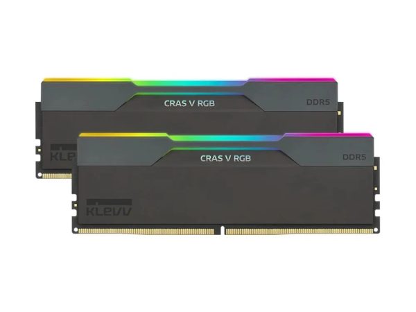 64GB (2x32GB) DDR5 – Klevv CRAS V RGB 6000MHz CL30 Desktop RAM