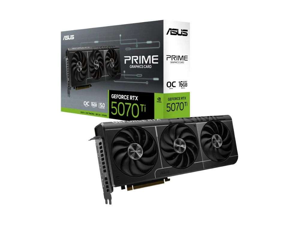 Nvidia GeForce RTX 5070 Ti | Asus RTX 5070 Ti Prime OC 16GB GPU (Open box)
