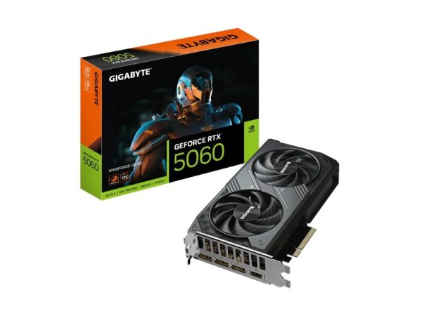 Nvidia GeForce RTX 5060 | Gigabyte RTX 5060 Windforce OC 8GB GPU