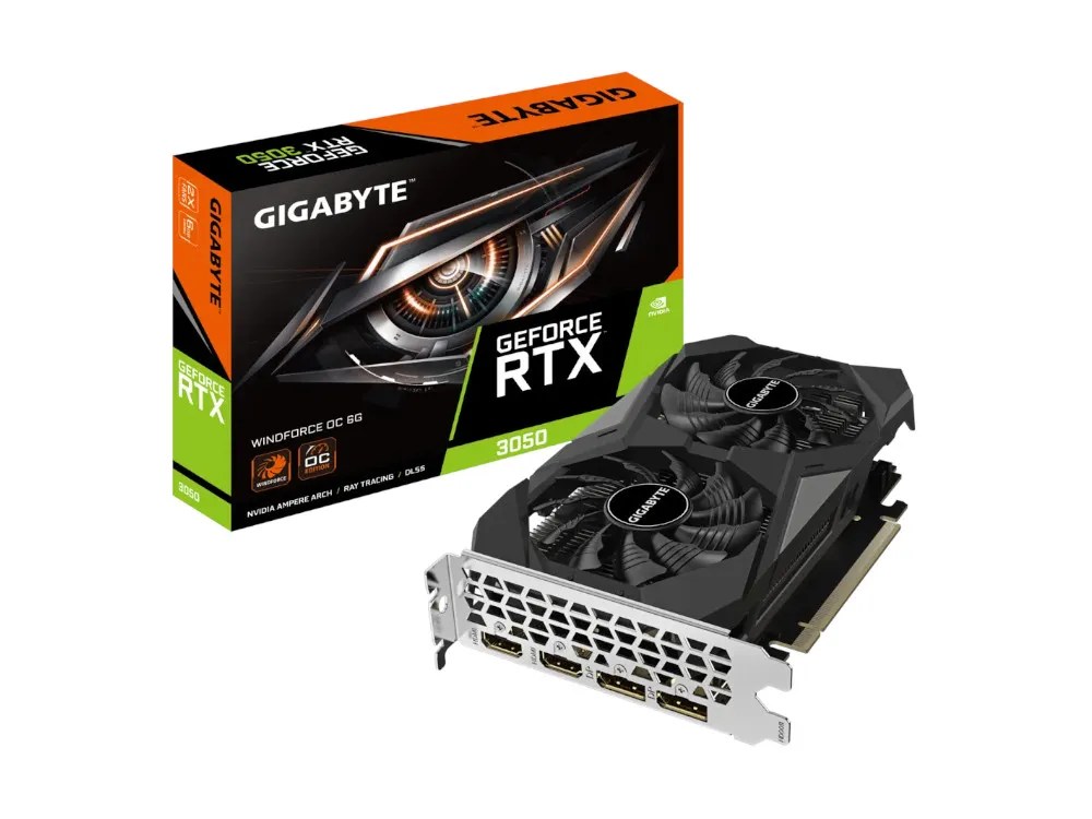 Nvidia GeForce RTX 3050 | Gigabyte RTX 3050 Windforce OC 6GB GPU
