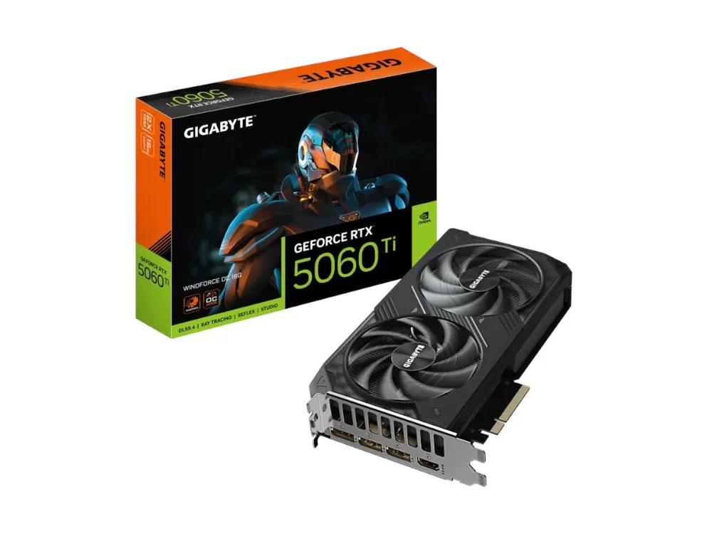 Nvidia GeForce RTX 5060 Ti | Gigabyte RTX 5060 Ti Windforce OC 16GB GPU