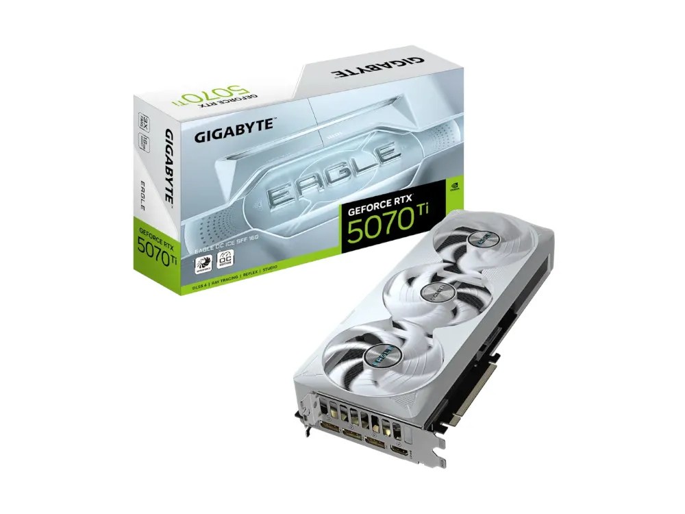Nvidia GeForce RTX 5070 Ti | Gigabyte RTX 5070 Ti Eagle OC Ice SFF 16GB GPU