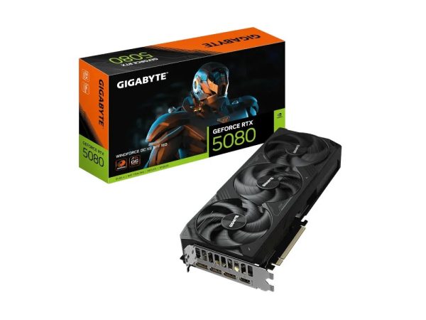 Nvidia GeForce RTX 5080 | Gigabyte RTX 5080 Windforce OC V2 SFF 16GB GPU