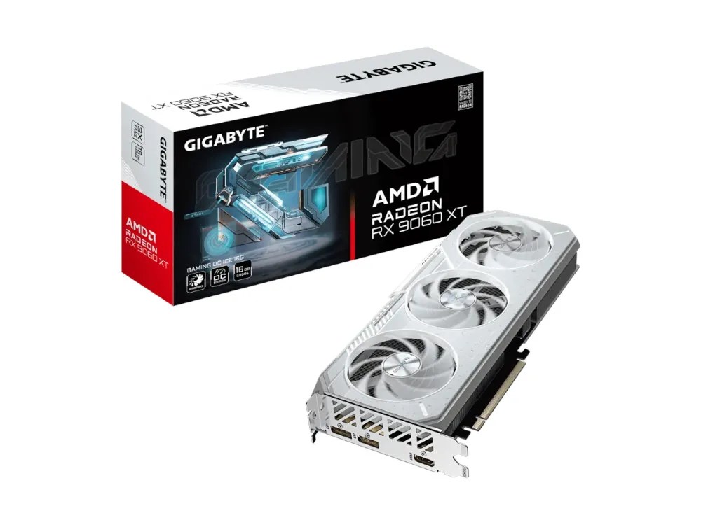 AMD Radeon RX 9060 XT | Gigabyte RX 9060 XT Gaming OC Ice 16GB GPU