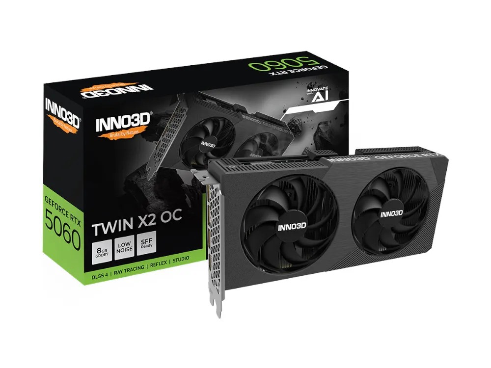 Nvidia GeForce RTX 5060 | INNO3D RTX 5060 TWIN X2 OC V2 8GB GPU