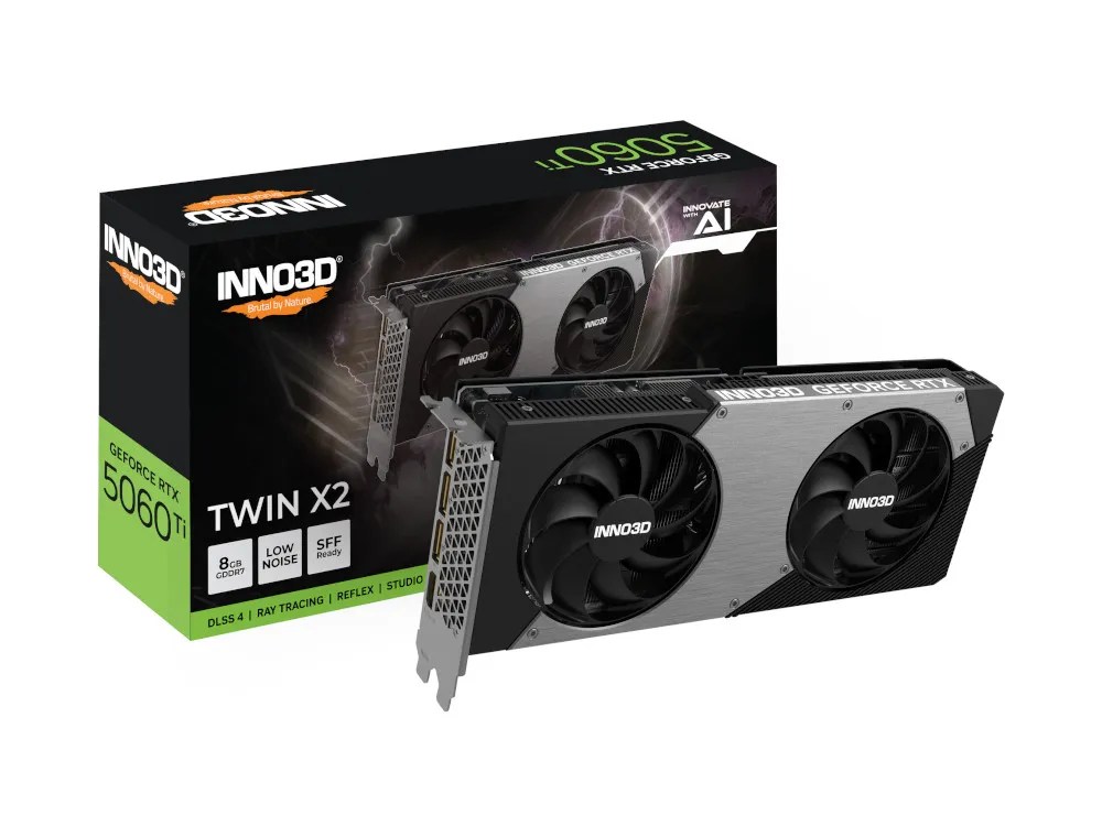 Nvidia GeForce RTX 5060 Ti | INNO3D RTX 5060 Ti Twin X2 8GB GPU