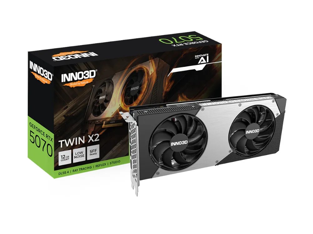 Nvidia GeForce RTX 5070 | INNO3D RTX 5070 Twin X2 12GB GPU