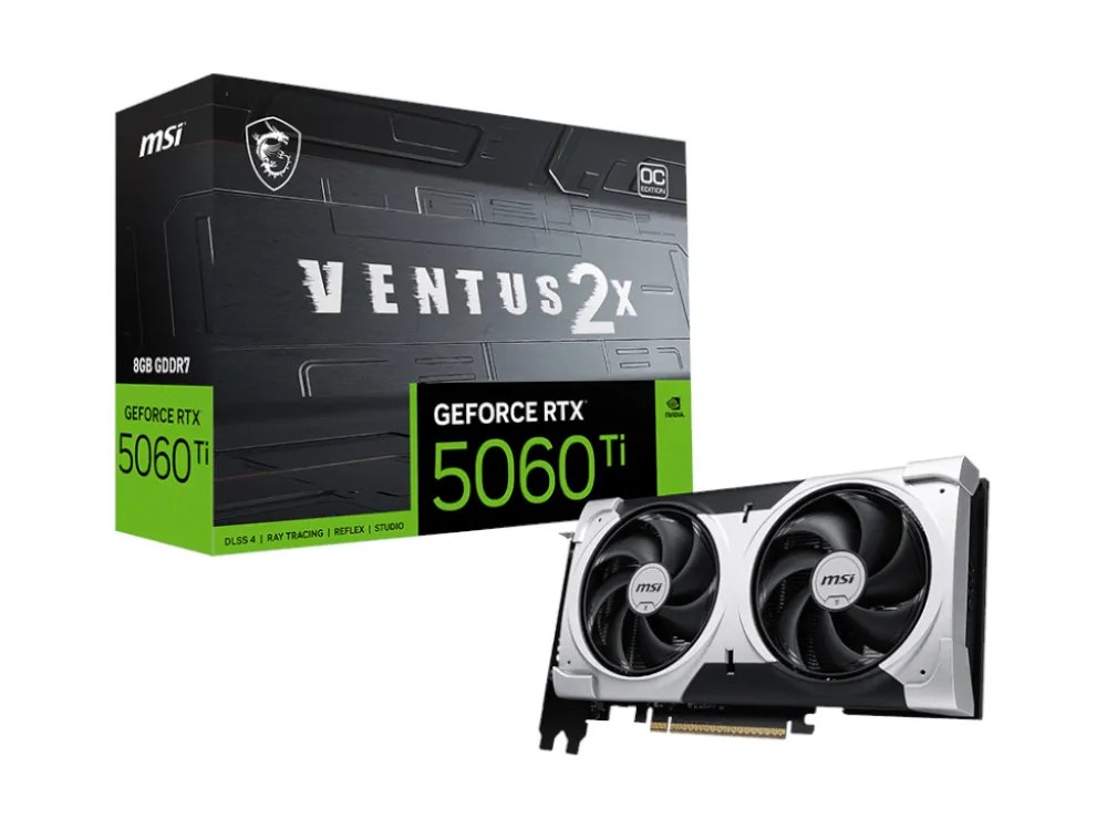 Nvidia GeForce RTX 5060 Ti | MSI RTX 5060 Ti Ventus 2X OC Plus 8GB GPU