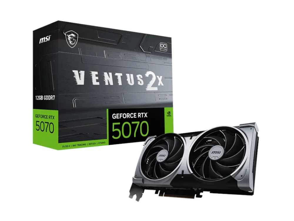 Nvidia GeForce RTX 5070 | MSI RTX 5070 Ventus 2X OC 12GB GPU
