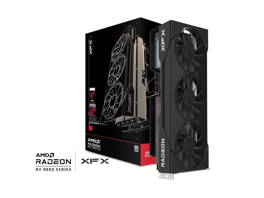 AMD Radeon RX 9070 GRE | XFX RX 9070 GRE Swift Gaming Triple Fan 12GB GPU