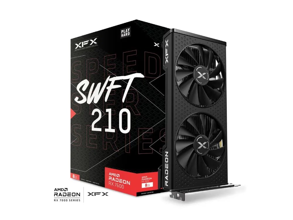 AMD Radeon RX 7600 | XFX RX 7600 Speedster 210 8GB GPU